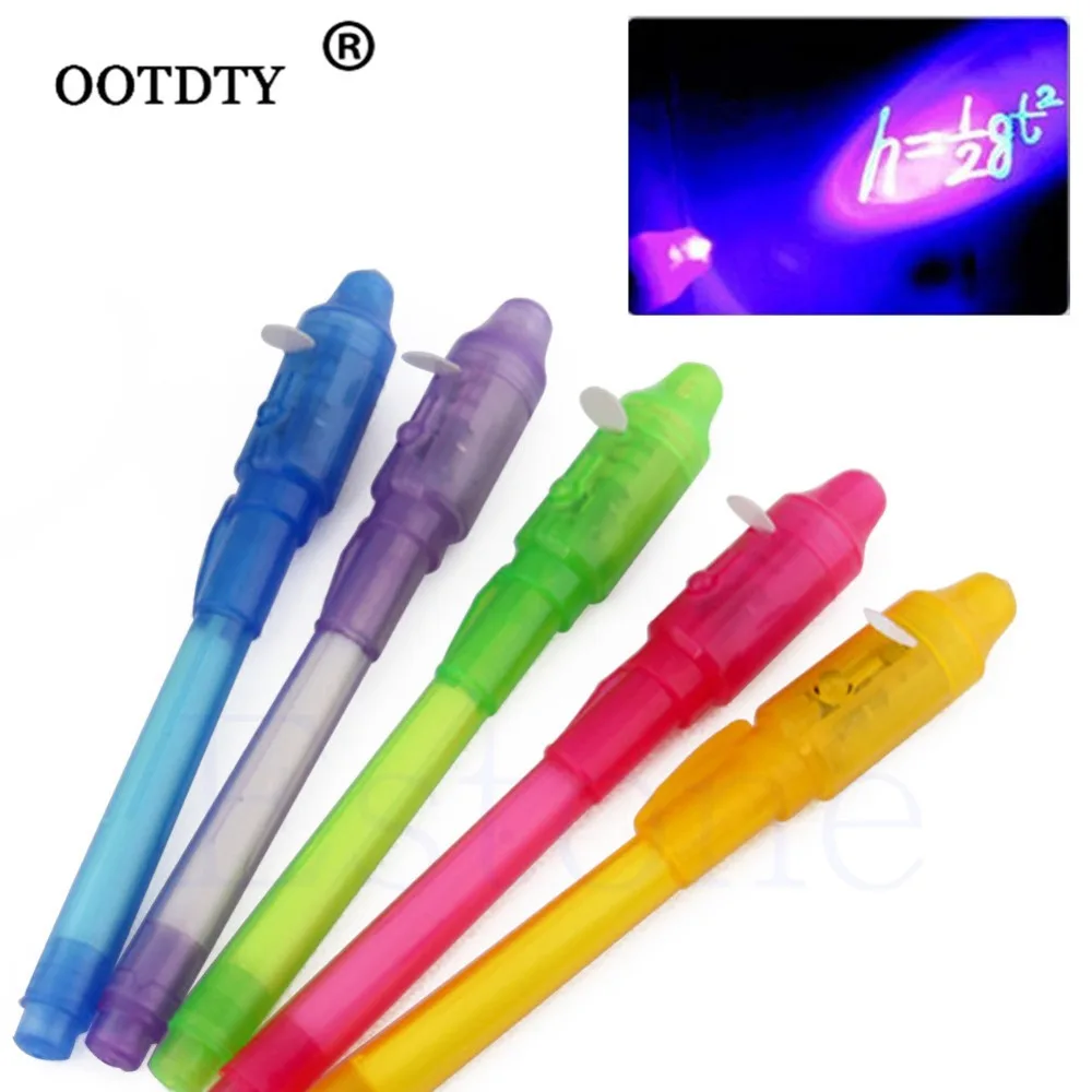 

Creative Magic UV Light Invisible Ink Pen Funny Marker Pen For Kids Students Gift Novelty Item Korean Stationery School Supply