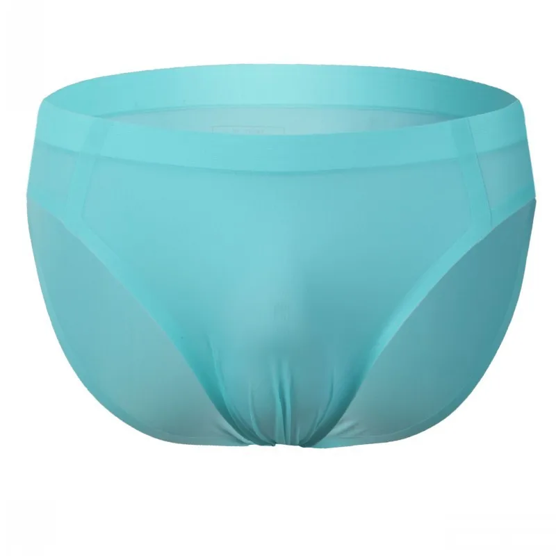Men's underwear Ice Silk Seamless gay thin summer Underpants cueca Transparent Male panties Pouch No Trace Man Briefs Penis sexy 3
