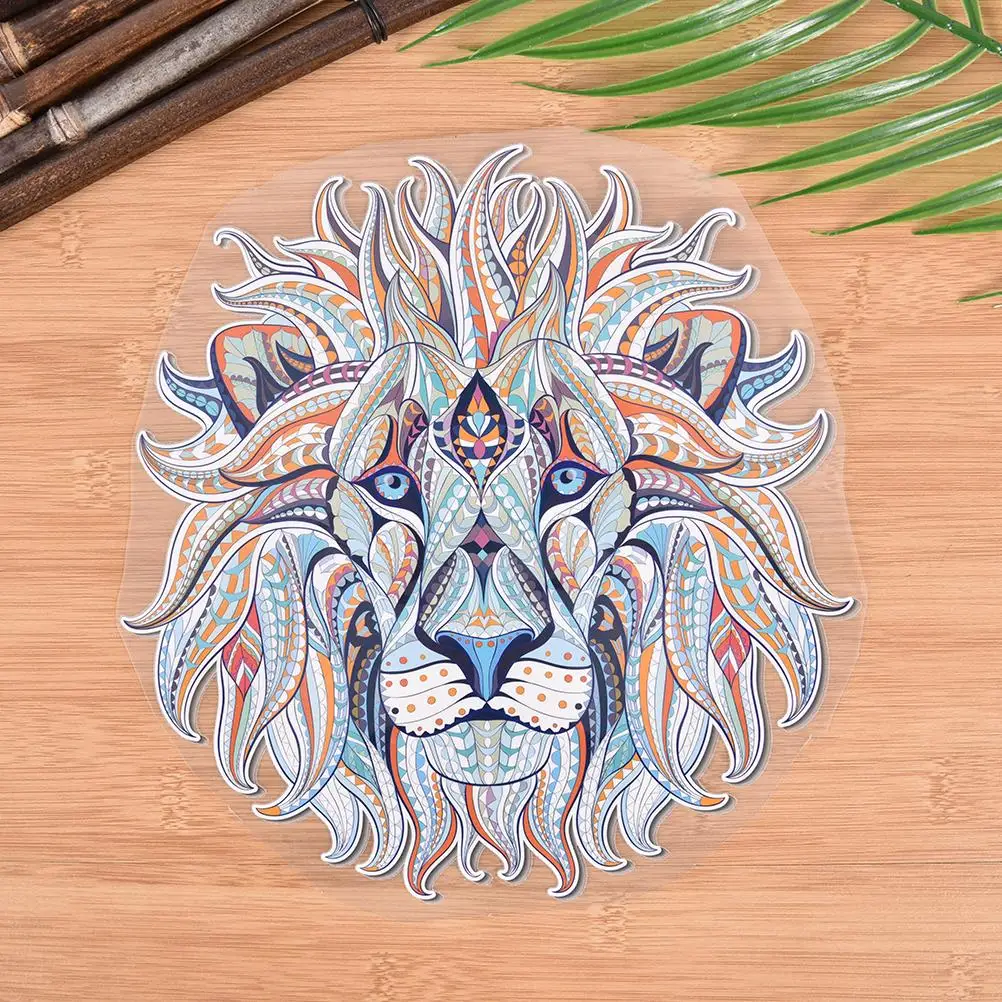 2018 New Lion Patches Iron On Patches For Clothes A-level Washable DIY Decoration T-shirt Dresses 9.8*10cm/25*24.5cm Appliques