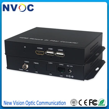 

Compressed HDMI RX/TX Video Audio Converter/Extender Over Fiber with USB+Serial RJ45 Ethernet Port,SM,Simplex,FC,Up to 20KM