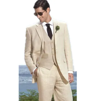 

Custom Made Slim Fit Groom Tuxedos Best Man Suit Wedding Groomsman/Men Suits Bridegroom Three-piece suit(Jacket+Pants+Tie+Vest)