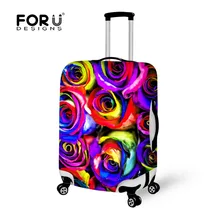 FORUDESIGNS Чехол для багажа с принтом розы, защитный чехол для багажа, защитный Пылезащитный Чехол, аксессуары для оборудования