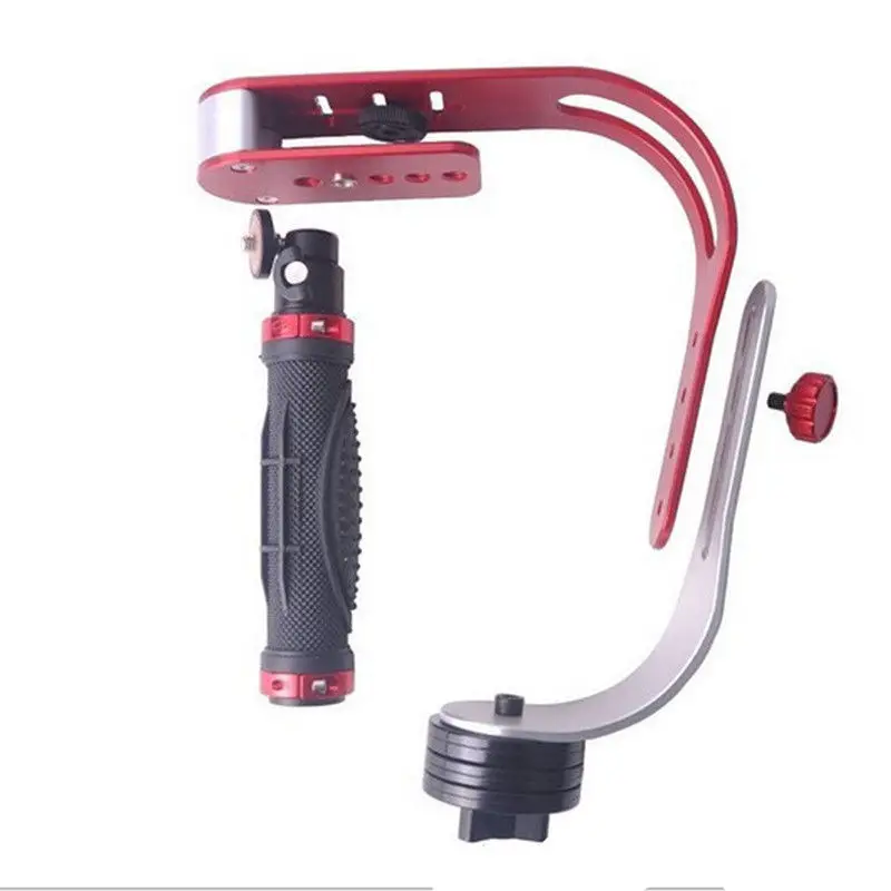 Красный ручной видео стабилизатор для фотоаппарата Steadicam Стабилизатор для Canon Nikon sony Gopro Hero Phone DSLR DV с держателем для телефона