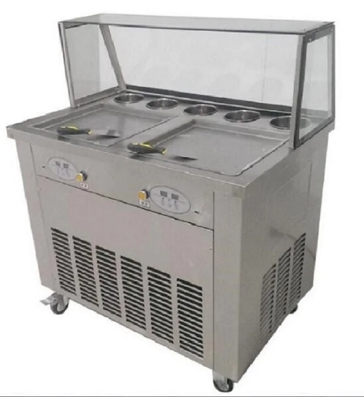 

Ship by DHL to Pakistan square pan fry ice cream machine 220V ship to home
