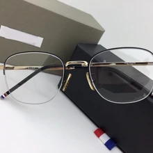 Новинка, Модные Винтажные квадратные очки, оправа для мужчин и женщин, полуоправы, оптические очки по рецепту, oculos de grau