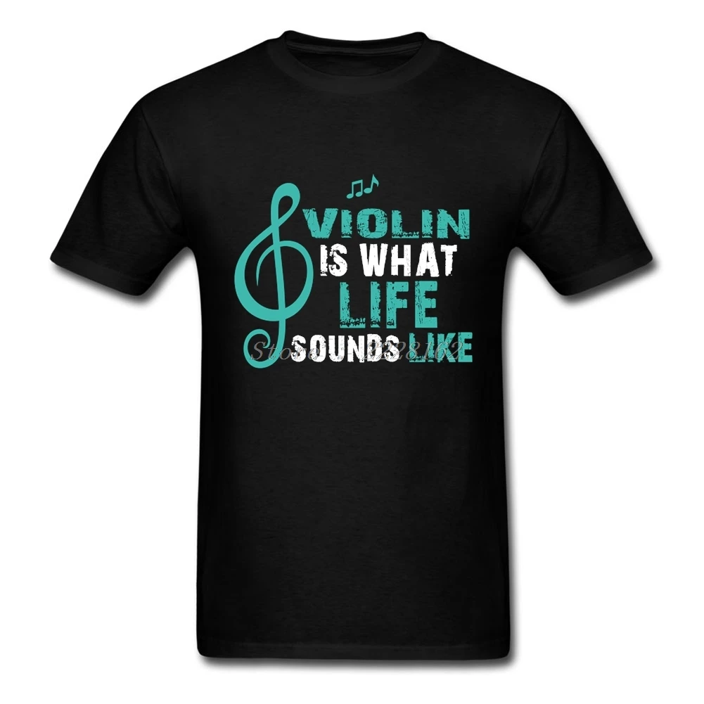

Customize Rap T Shirts Male Cotton Violin Tops Best Music Rock T-Shirt Adult Clothing