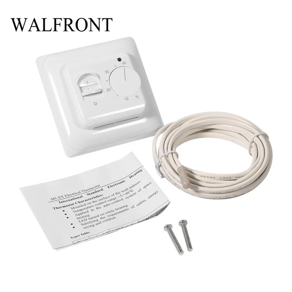 

Floor Heating Thermostat Air Condition Temperature Controller Switch 16A 230V AC 50/60Hz Room Thermostat Temperature Controller