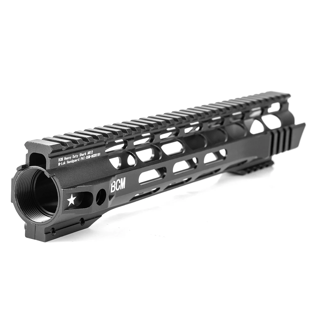 12 дюймов поплавок handguard MLOK супер тонкий AR15 Handguard NSR Rail Металл Рыба Bonegel мяч бластер Металл для M4 M16