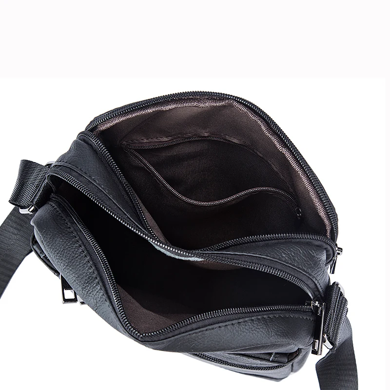 Bolso de hombro para hombre, bolso de cuero genuino para hombre, bolso bandolera pequeño para hombre, bandolera de cuero para hombre bolsos 7604