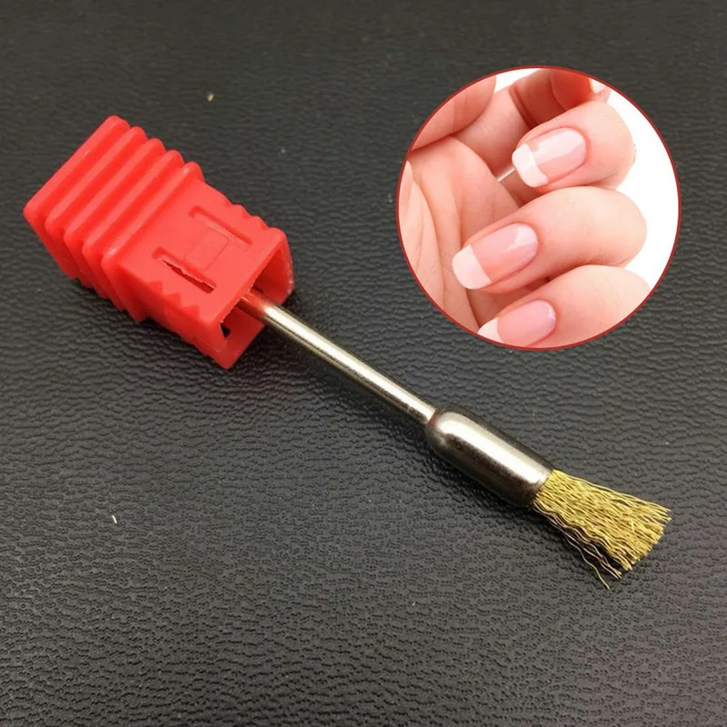 

1PCS Nail Drill Bits Copper Wire Cleaning Brush 3/32'' Rotary Manicure Electric Drills Accessories Nail Art Tools