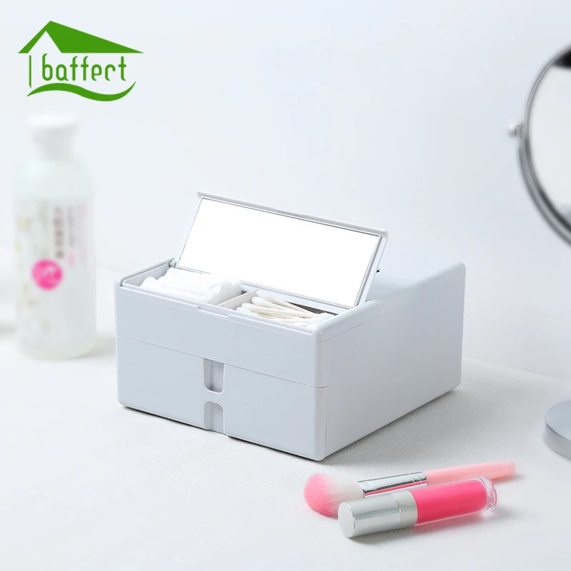 new plastic makeup organizer tissue box with mirror new plastic makeup organizer tissue box with mirror