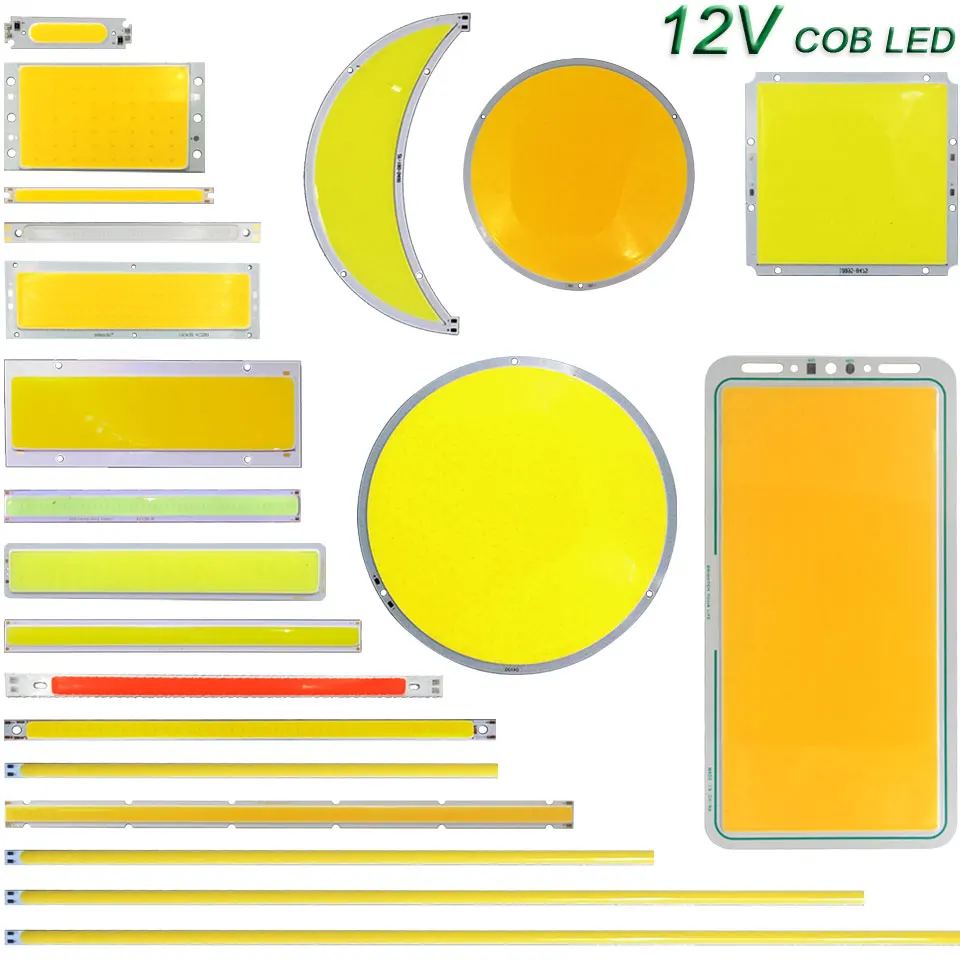 12V светодиодные лампы светодиодный COB светильник полосы 2W 5W 10W 20W 50W 200W DC12V диод