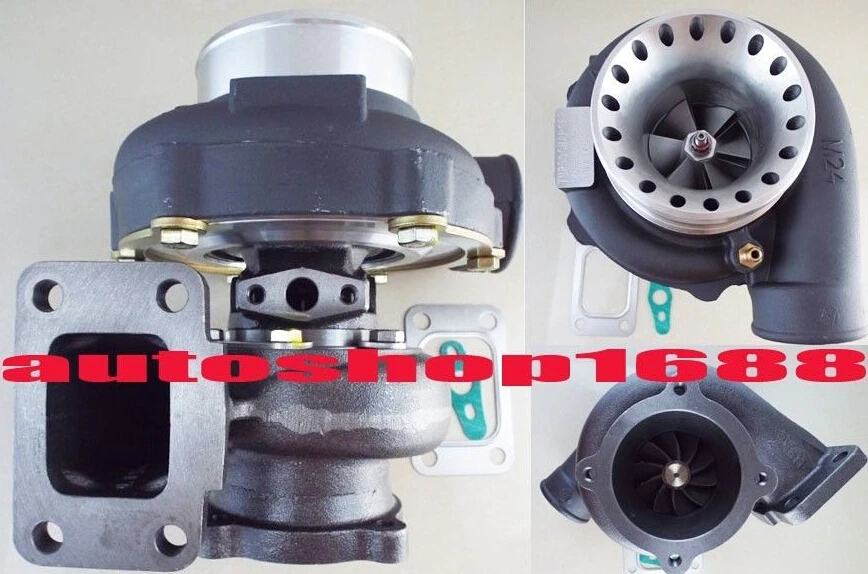 GT35 GT3582-14 Черный a/r.70 T04E анти-всплеск a/r.82 T3 фланец 4 болта 400-500hp ТУРБОКОМПРЕССОР с