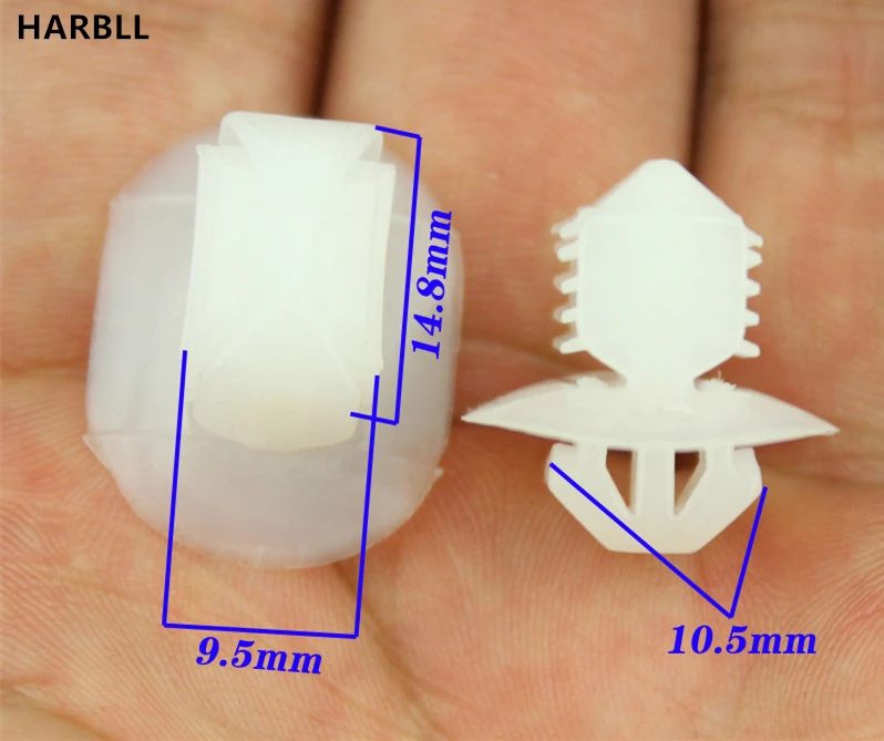 

HARBLL 15PCS For VW Sagitar Bora Plastic Fastener Foot Pedal Inner Plate A Column Clip Clasp