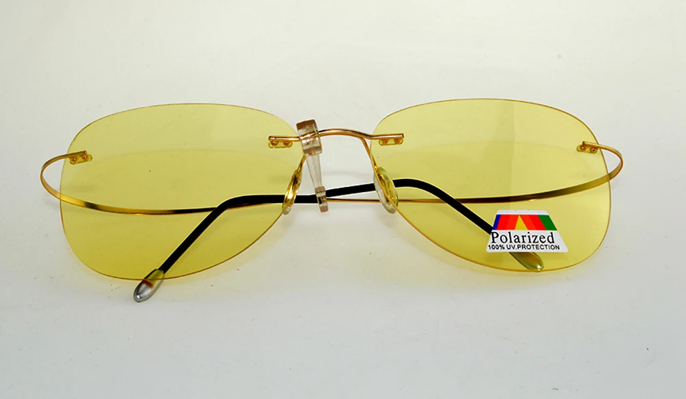 

clara vida 2018 nigh vision antiglare far light block rimless titanium polarized sunglasses for men for women