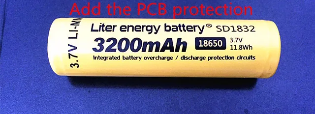 Черный 5 шт./лот NCR18650B 3,7 v 3200 мА/ч, 18650 Литий Перезаряжаемые Батарея для аккумулятор - Цвет: Черный