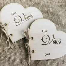 Свадебная клятва книги деревенский обеты Книга набор 2 его и ее обет книги с лазерной гравировкой пользовательские травления