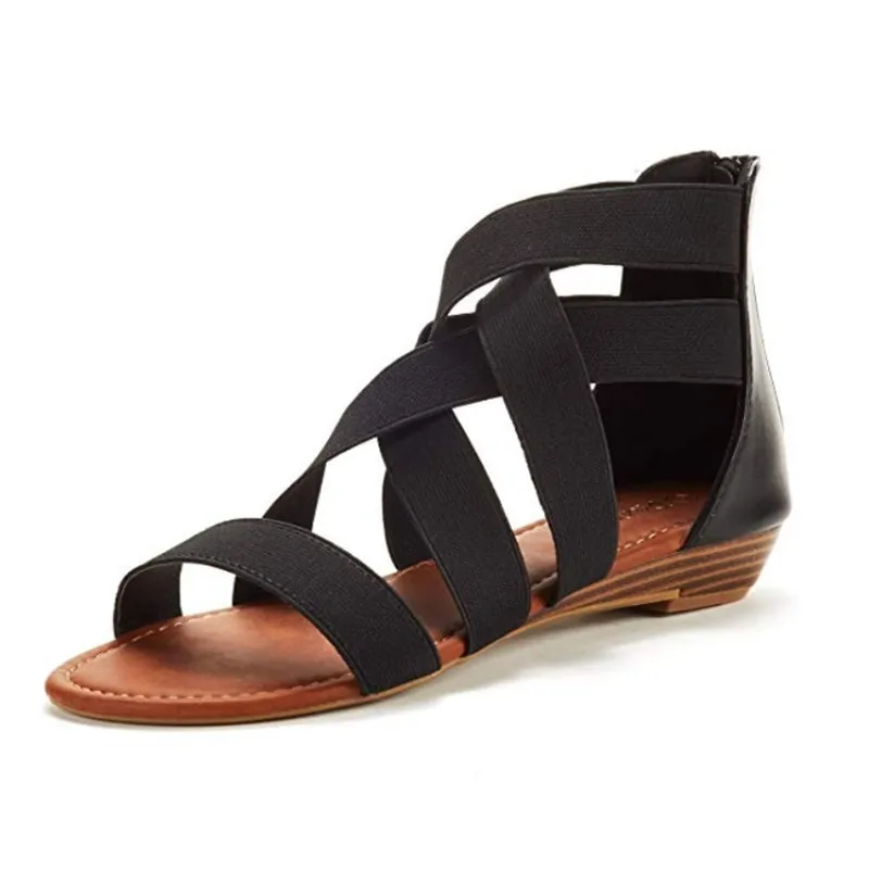 HEFLASHOR Women's Sandals 2019 Hot Fashion Women Summer Beach Roman Sandal Ladies Open Toe Flat Sandal Casual Female Shoes