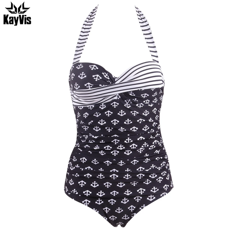 

KayVis 2019 Sexy One Piece Swimsuit Female Bodysuit One-piece Monokini Swimwear Women One Piece Bathing Suit Swimming Black