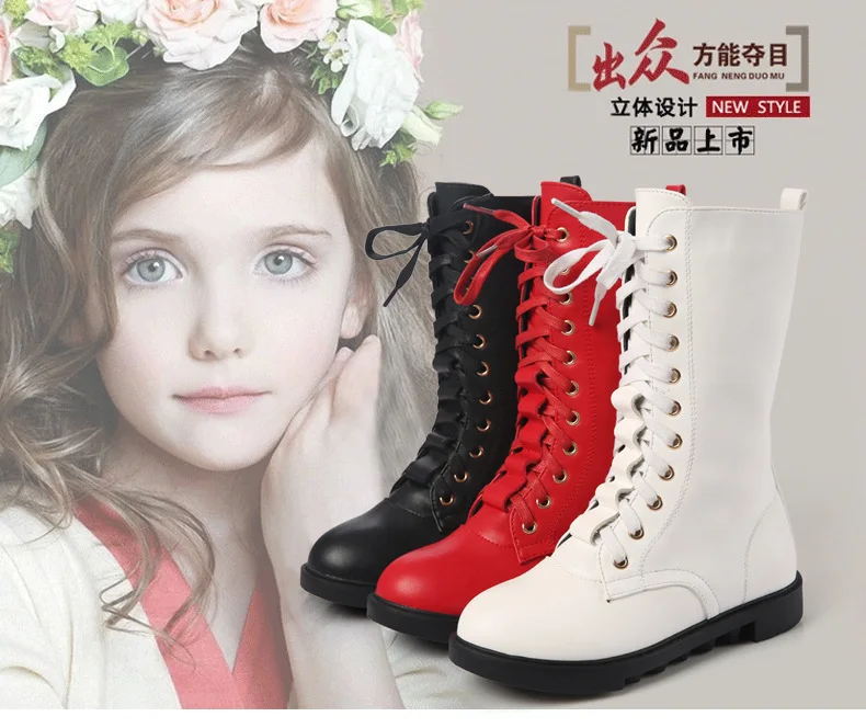 Сапоги для девочек детские меховые высокие сапоги детская обувь из натуральной кожи зимние сапоги для девочек детские теплые зимние сапоги на платформе для малышей