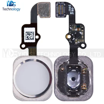 

10pcs/lot NEW Home Button with Flex Cable Ribbon for iPhone 6 6g 4.7 inch White/Black/Gold Mobile Phone Repair Parts Wholesale