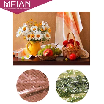 

Meian,Special,Diamond Embroidery,Full,DIY,Diamond Painting "Daisy & Fruits",Cross Stitch,Diamond Mosaic,Bead Picture,Home Decor