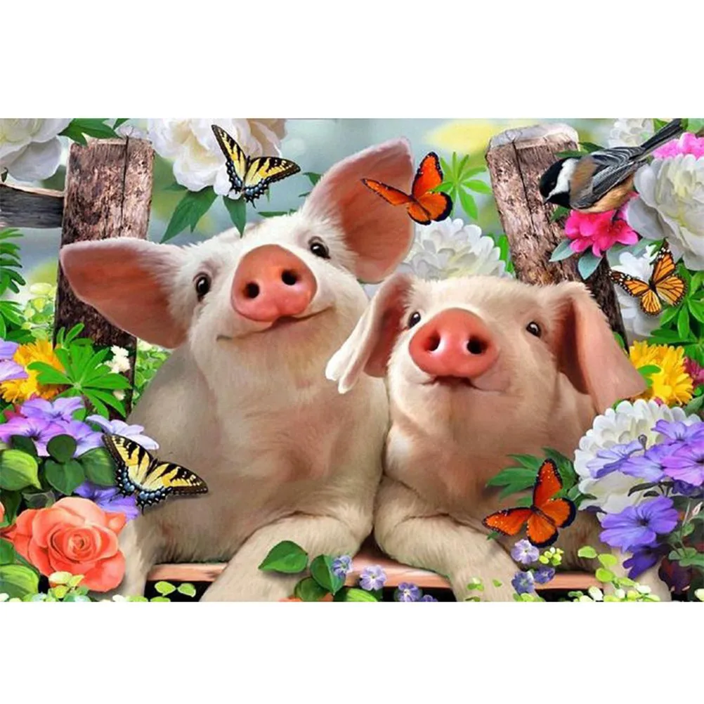 Aliexpress.com : Buy 40*30cm DIY Home Decor 5D Diamond Pig Painting