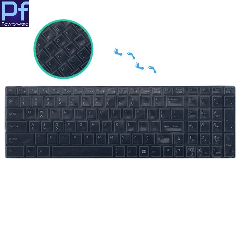 15,6 17,3 дюймовая Клавиатура для ноутбука, силиконовый защитный чехол для клавиатуры Terrans Force Clevo P170EM P370EM P570MW P150EM