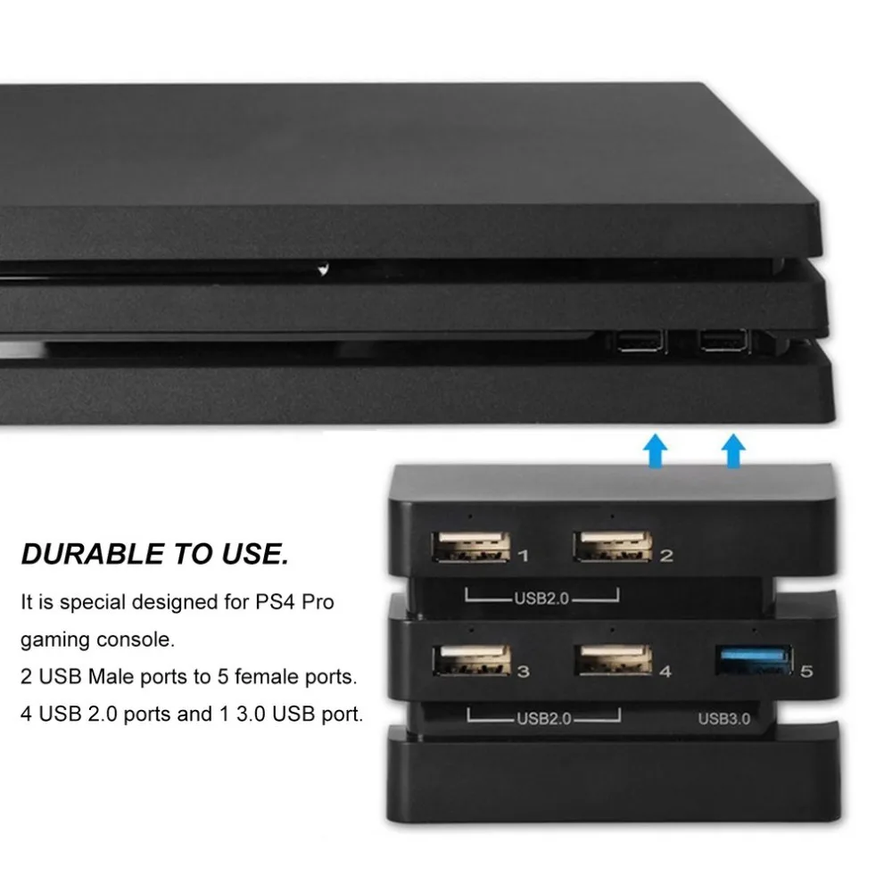 Профессиональный 2 до 5 концентратор Высокоскоростной USB 3,0 2,0 удлинитель концентратора адаптер консольные аксессуары для playstadi4 PS4 Pro игровая консоль