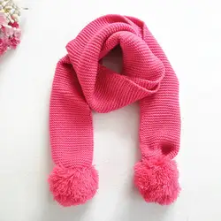 Двухшаровый шарф, Детские Зимние теплые шарфы с воротником для малышей, вязаный шарф для мальчиков и девочек, воротник для детей 2-6 лет, OPK