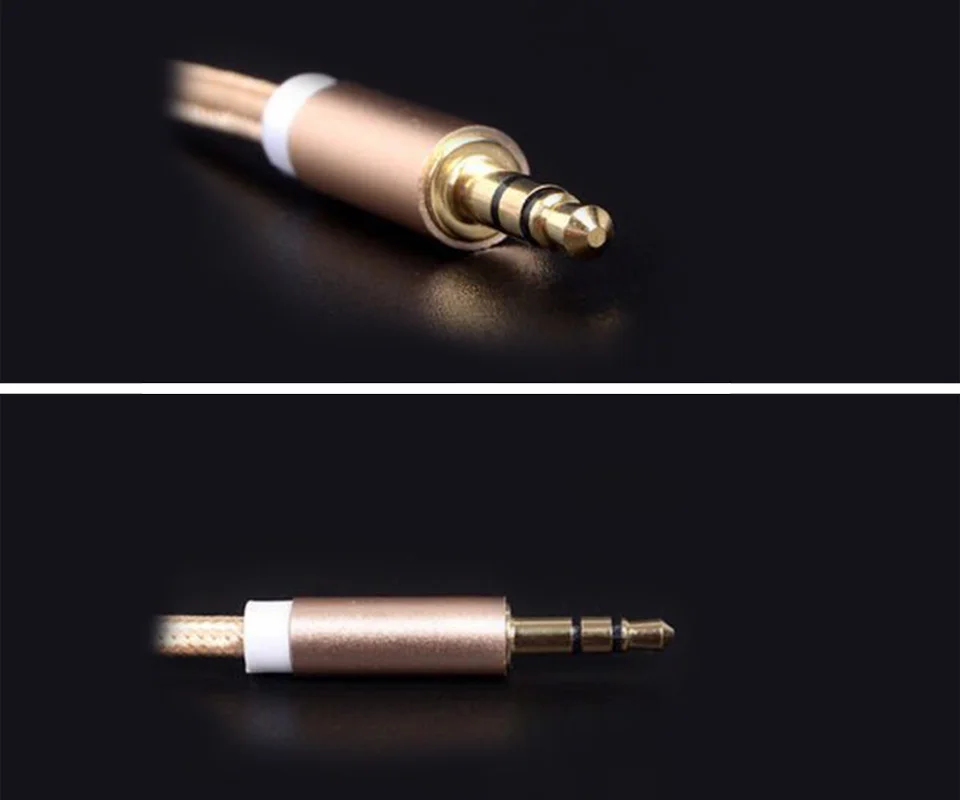 Aoshike 3,5 мм AUX 1 м разъем для мужчин аудио Aux кабель для iPhone 5 6 samsung Xiaomi стерео спиа кабель Универсальная крышка золотой разъем