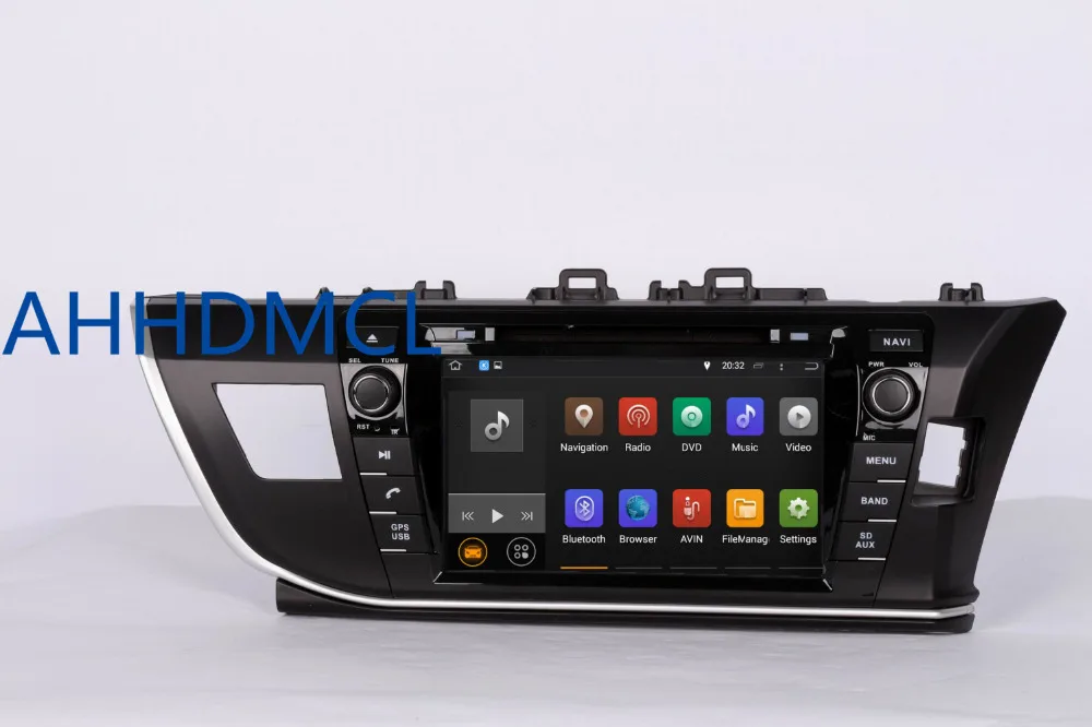 Car Multimedia Player Stereo Radio Audio DVD Android 7.1.1 Navigation For Toyota Corolla 2013