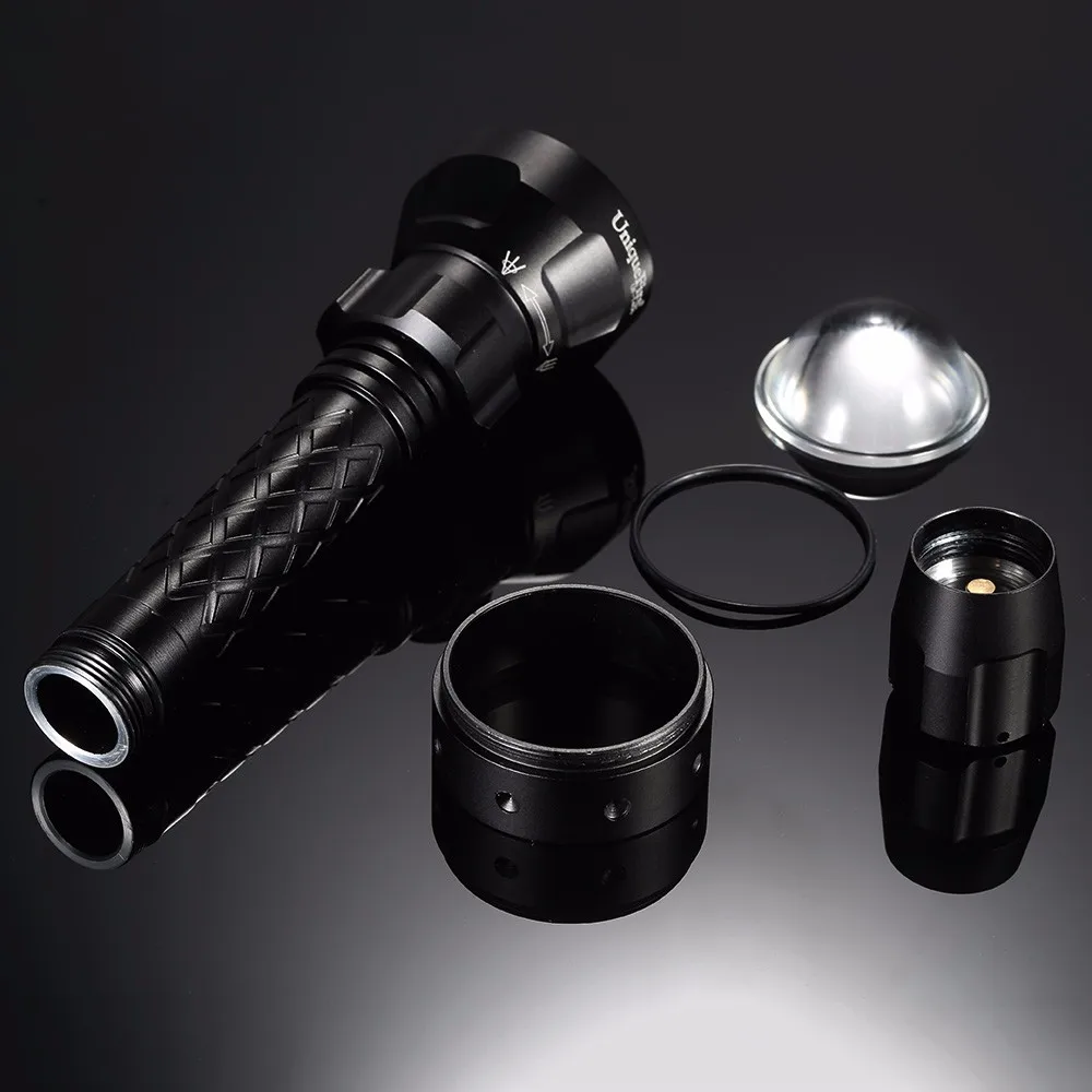 UniqueFire UF-1406 T20 Flashlight Outdoor Activities Necessary Waterproof Rechargeable LED Strong Torch+ Gun Mount4