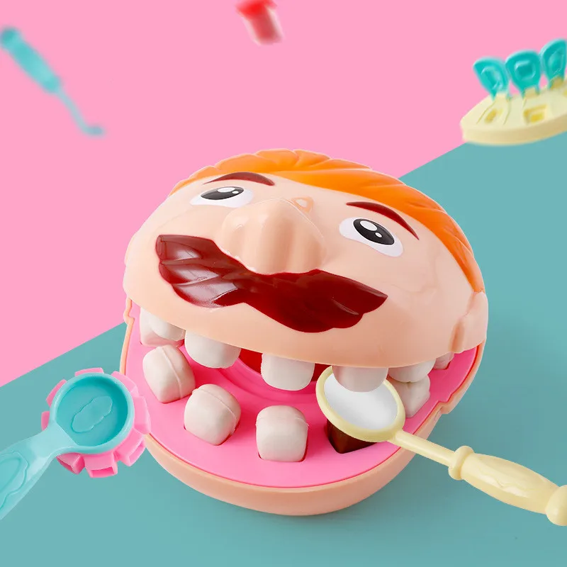 

Children's color plastic toys I am a small dentist extraction clay mold early education set polymer clay mold