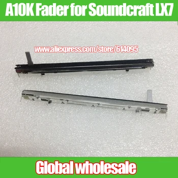 

2pcs Straight Slide Potentiometer A10K Fader for Soundcraft LX7 48-Way BEHRINGER Mixer Handle Length 15C
