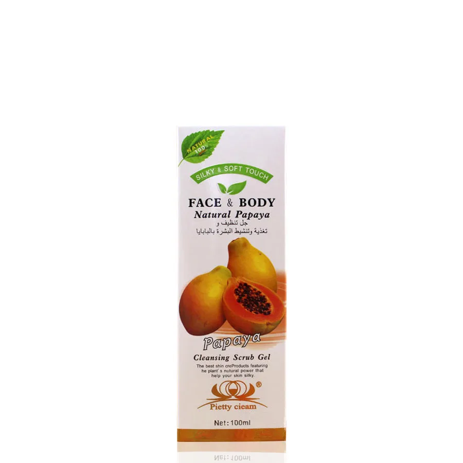 Papaya cleansing the scrub gel & remove blackheads face cleaner 100 ml