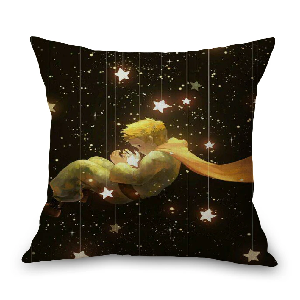 Маленькая наволочка для шеи Le Petit Prince, постельное белье, дорожные подушки, накидка для дивана, подушка для сиденья, декоративная подушка для дома, подарок - Цвет: Цвет: желтый
