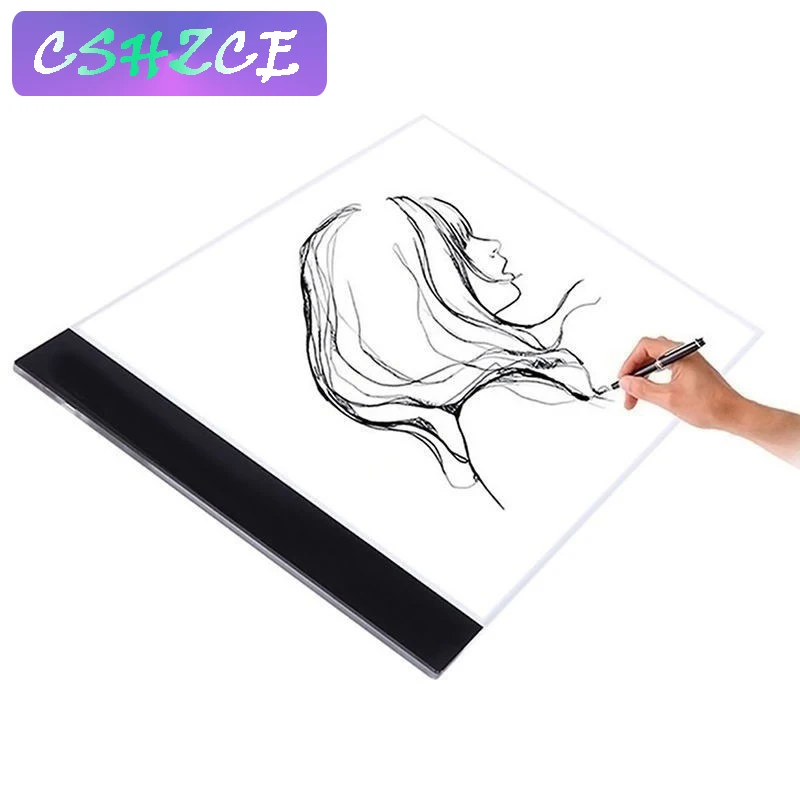 

A4 LED Drawing Pad Box Board Drawing Tracing Tracer Copy Board Led Light Copy Board Stencil for Painting Sketching Animation