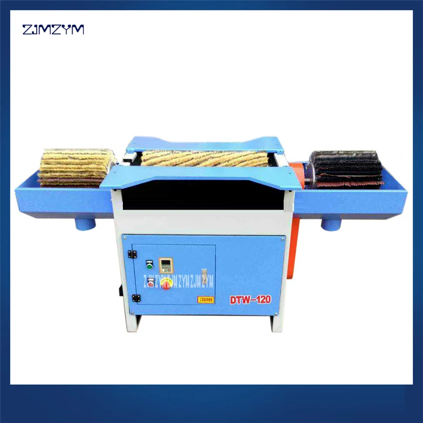 DTW 120A Woodworking Machinery Horizontal Three Axis Manual Brush Polishing Machine,Brush roller