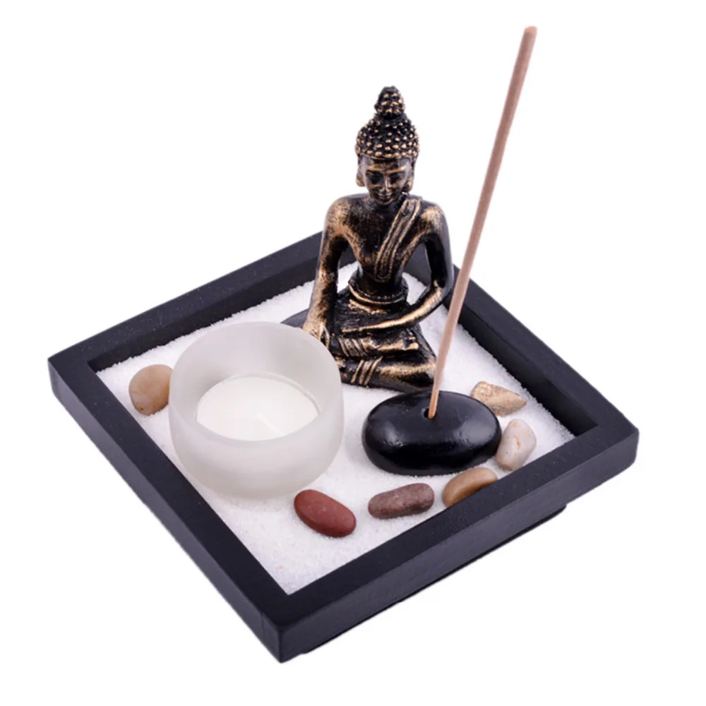 Zen садовый гартенский песочный Будда камни поджигатель ДЛЯ ладана Фен шуй T1020|holder