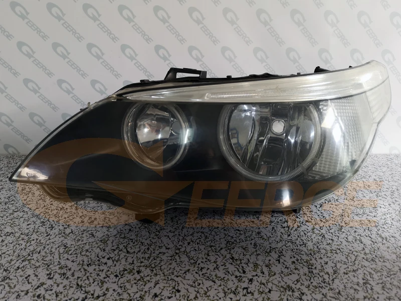 Для BMW E60 E61 520i 525I 530I 540I 545I M5 2003-2007 галогенная фара отличное Ультра яркое освещение CCFL ангельские глазки комплект