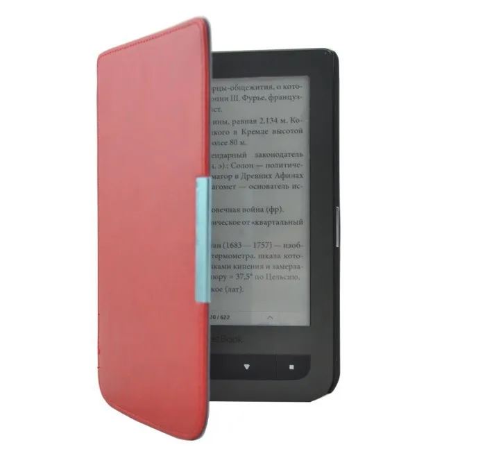 New Crazy Horse Magnetic Flip Leather Cover Case For Pocketbook Touch 614624626 6 6 inch Free Shipping (5)
