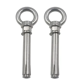 

M12x80 100 120 150 200 mm 304 Stainless Steel Ring Internal Expansion Lifting Expansion Eyebolt Pack of 2