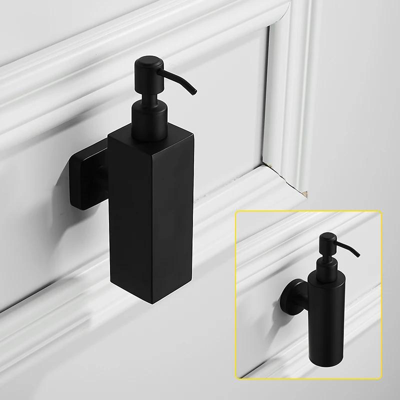 AUSWIND Black hand soap dispenser wall mounted sus 304 stainless steel for bathroom 300ml liquid soap dispenser eco auqy1 AUSWIND Black hand soap dispenser wall mounted sus 304 stainless steel for bathroom 300ml liquid soap dispenser eco auqy1