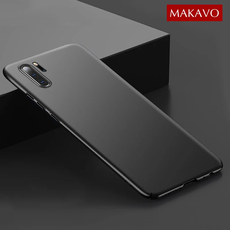 

MAKAVO for Huawei P30 Pro Case Slim Fit Matte Hard Back Cover for Huawei P30 Lite Phone Cases Fashion Women Coque Fundas