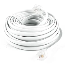 EWS Белый RJ11 6P4C модульный телефонный удлинитель свинцовый кабель 6 м 20 футов