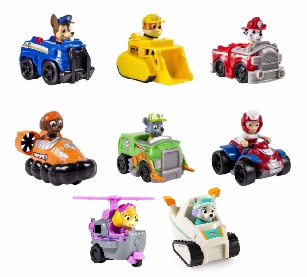 334 20 De Réductionpat Patrouille Chien Patrulla Canina Jouets Anime Figurine Voiture En Plastique Jouet Action Figure Modèle Enfants Cadeaux