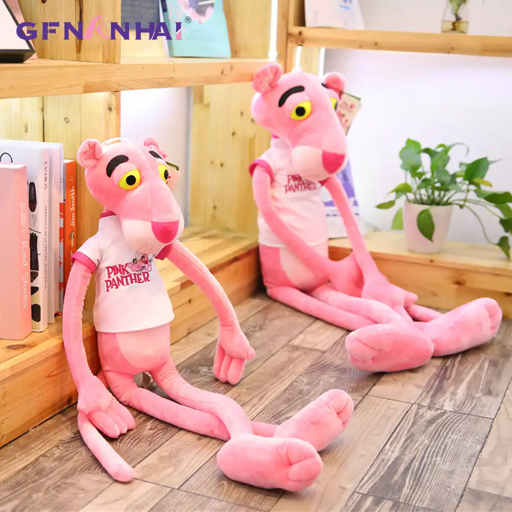 big pink panther stuffed animal