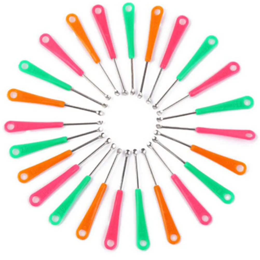 20 шт детские металлические ушные палочки средство длоя удаления воска кюретка ушные палочки очиститель детский инструмент для ухода за здоровьем случайный цвет