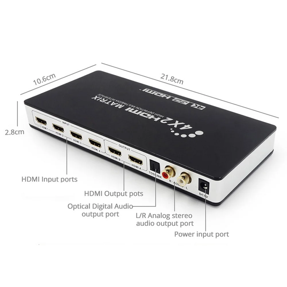 4x2 HDMI matrix 4
